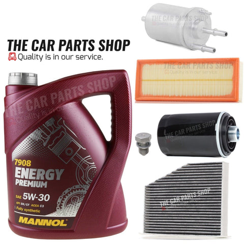 FOR SKODA OCTAVIA 1.8 TFSI MK2 FULL SERVICE KIT 5L MANNOL & ALL FOUR FILTERS