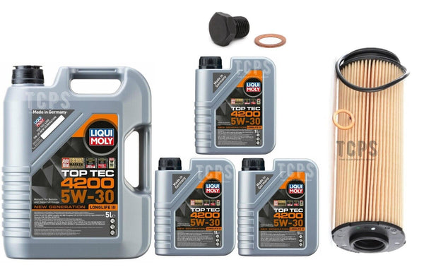 FOR BMW M340i 3.0 G20 SERVICE KIT 8L LIQUI MOLY 5W30 NEW OIL FILTER SUMP PLUG
