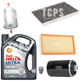 FOR AUDI A3 MK1 8L 1.6 PETROL 1996+ 5L SHELL AIR OIL CABIN FUEL SERVICE KIT NEW