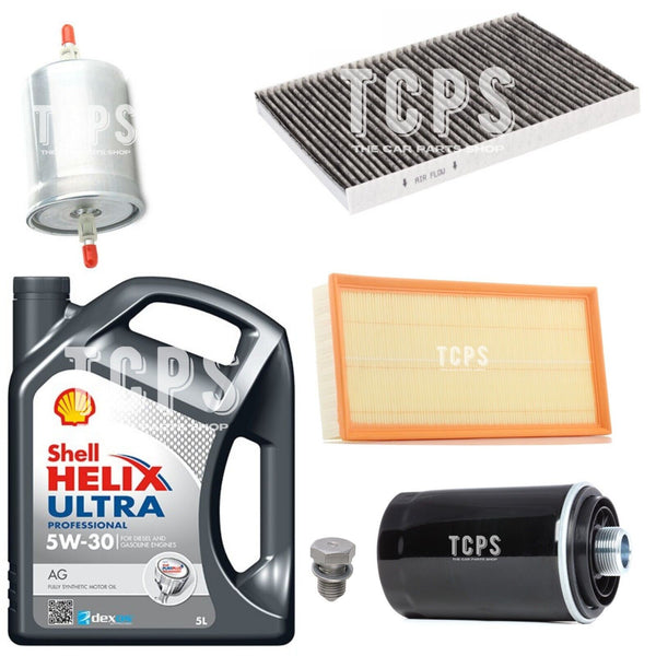 FOR AUDI A3 MK1 8L 1.6 PETROL 1996+ 5L SHELL AIR OIL CABIN FUEL SERVICE KIT NEW