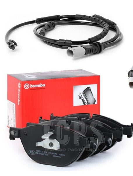 FOR BMW 535D F10 F11 BREMBO FRONT BRAKE PADS AND 1 SENSOR NEW