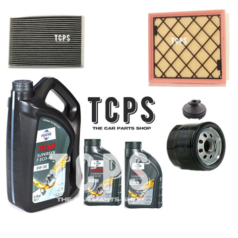 FOR S-MAX MK2 2.0 TDCI 6L 0W30 MOTOR OIL & AIR OIL CABIN FILTERS SERVICE KIT NEW