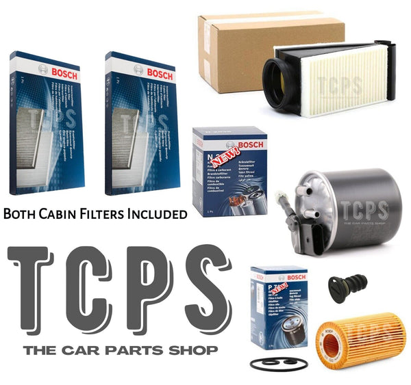 FOR MERCEDES C220 D W205 FULL BOSCH FILTER SERVICE KIT AND NEW SUMP PLUG