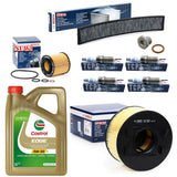 FOR BMW 330CI COUPE E46 BOSCH SERVICE KIT 5L CASTROL & AIR OIL POLLEN & PLUGS