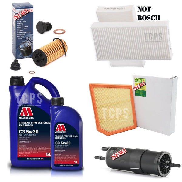 FULL FILTER KIT FOR MINI COOPER COUNTRY JCW F60 AIR OIL CABIN FUEL & 6L MILLERS