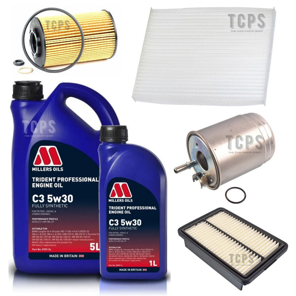 FOR HYNUDAI i30 1.6 CDRi MK3 FULL SERVICE KIT L MILLERS + AIR OIL POLLEN FUEL