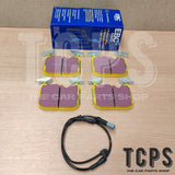 FOR BMW 420D GRAN COUPE F36 EBC YELLOW STUFF FRONT BRAKE PADS & SENSOR
