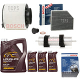 FOR AUDI A4 MK4 8K 3.0 TDI 2008+ FULL BOSCH SERVICE KIT 8L MANNOL 7715