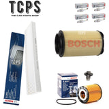 FOR MINI COOPER S R53 1.6 2002-2008 BOSCH SERVICE KIT AIR OIL CABIN PLUGS BY NGK