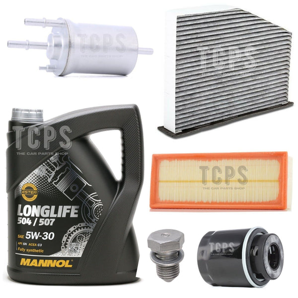 FOR GOLF GT 1.4 TSI MK6 10-15 FULL SERVICE KIT 5L MANNOL & ALL NEW FILTERS