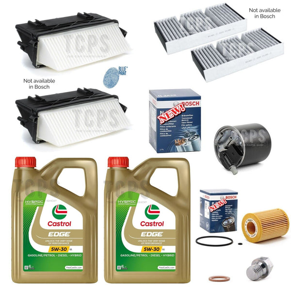 FOR MERCEDES GL350 X166 3L CDI 2012+ FULL SERVICE KIT WITH 8L CASTROL