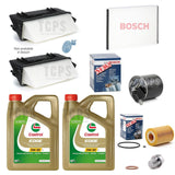 COMPLETE BOSCH SERVICE KIT FOR MERCEDES GL350 X166 WITH 8L CASTROL