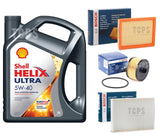 FOR NISSAN JUKE TEKNA 1.2 PETROL MK1 SERVICE KIT 5L SHELL 5W40 & AIR OIL CABIN