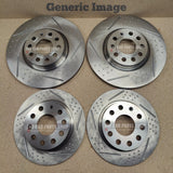 FOR VAUXHALL INSIGNIA 2.0 CDTI SRI MK1 DIMPLED AND SLOTTED BRAKE DISCS ALLROUND