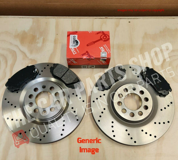 FOR VAUXHALL INSIGNIA 2.0 CDTI MK1 DRILLED REAR DISCS 292MM + TRW PADS BRAND NEW