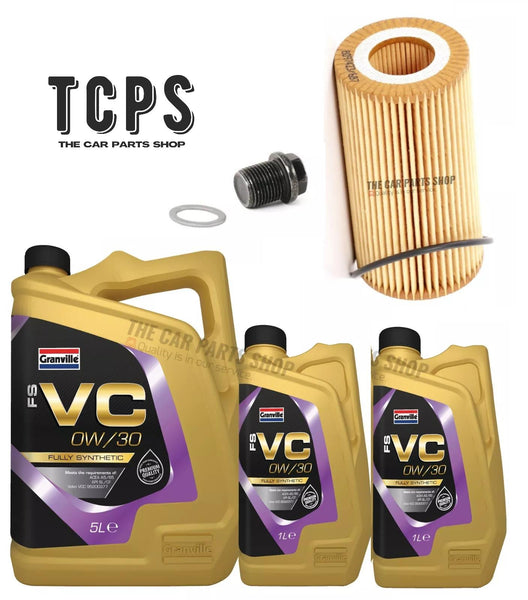FOR VOLVO V70 2.4 D5 2001-2007 SERVICE KIT 7L 0W30 OIL & OIL  FILTER SET