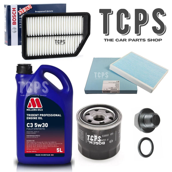 FOR HYUNDAI i30 1.4 PETROL ACTIVE MK2 BOSCH SERVICE KIT 5L MILLERS AIR OILPOLLEN