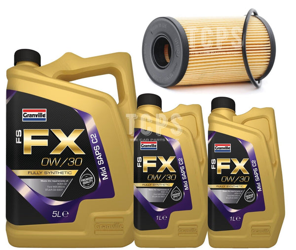 SERVICE KIT FOR JAGUAR XE 2.0D R-SPORT MK1 7L 0W30 OIL WITH NEW OIL FILTER