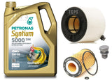 FOR AUDI A4 AVANT MK4 2.0 TDI B8 BOSCH SERVICE KIT 5L PETRONAS & AIR OIL FILTER