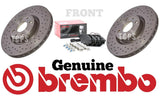 FOR ABARTH 500 595 1.4 TROFEO MK1 BREMBO DRILLED FRONT DISCS 284MM & PADS