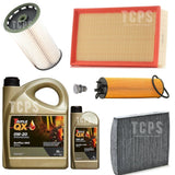 FOR AUDI A3 2.0 35 TDI 8Y MK4 FULL SERVICE KIT WITH 6L 0W20 TRIPLE QX & FILTERS