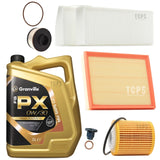 FULL SERVICE KIT FOR PEUGEOT 5008 1.5 BLUEHDI MK2 WITH 5L 0W30 ENGINE OIL