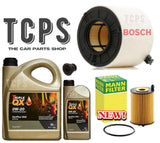 FOR AUDI A4 2.0 35 TDI MK5 SERVICE KIT 6L 0W20 & BOSCH AIR & MANN OIL PLUG