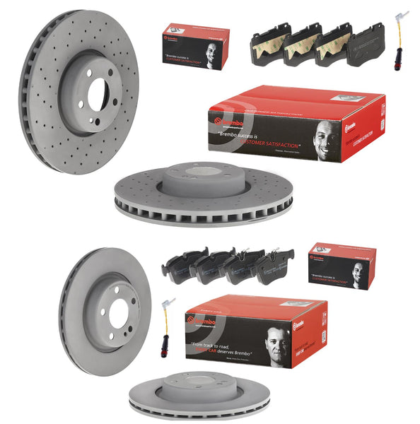 FOR MERCEDES E220D AMG LINE W213 FULL BREMBO FRONT AND REAR DISCS AND PADS