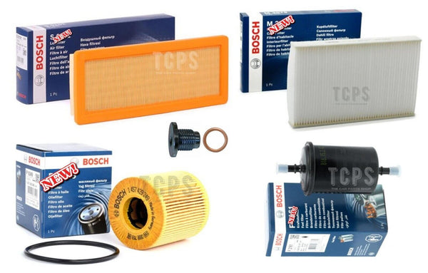 FOR PEUGEOT 308 1.6 TURBO PETROL MK1 BOSCH SERVICE FILTER KIT & SUMP PLUG