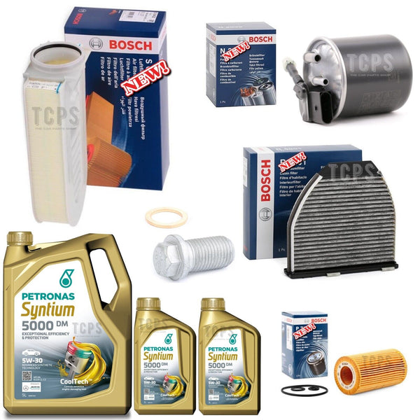 FOR MERCEDES E-CLASS E250 CDI BLUEEFFICIENCY SPORT COMPLETE SERVICE KIT