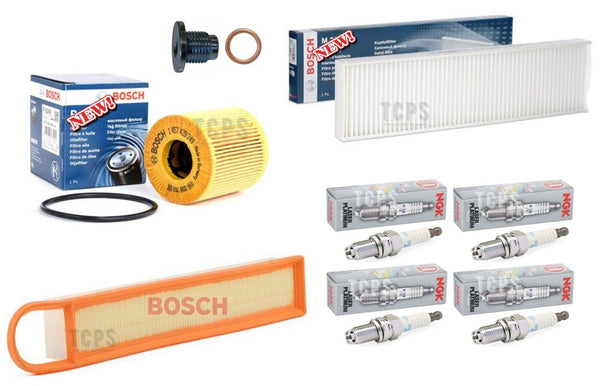 BOSCH FULL FILTER SERVICE KIT WITH NGK SPARK PL FOR MINI COOPER 1.6 PETROL 06-14
