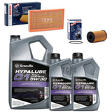 FOR JAGUAR XJ 2.7 TDVI X350 BOSCH SERVICE KIT 7L C1 5W30 & BOSCH OIL AIR
