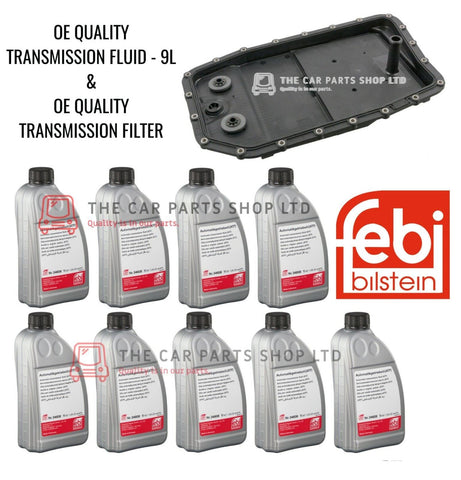 FOR BMW 335D E91 AUTO TRANSMISSION SERVICE KIT 9L OIL & FILTER KIT