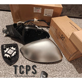 FOR VW GOLF R MK8 1X GENUINE FRONT SIDE MIRROR COMPLETE CASING + HEATED + MIRROR