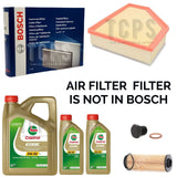 FOR BMW 3 SERIES 330D M SPORT G20 BOSCH SERVICE KIT 7L CASTROL & AIR OIL CABIN