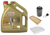 FOR AUDI A5 2.0 TFSI 11/08 - 03/12 FULL SERVICE KIT 5L CASTROL AIR OIL CABIN