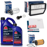 FOR KIA SOUL 2 1.6 CRDI MK1 FULL BOSCH SERVICE KIT WITH 6L MILLERS ENGINE OIL