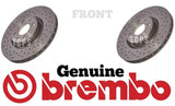 FOR ABARTH 500 595 1.4 TROFEO MK1 BREMBO DRILLED FRONT DISCS 284MM BRAND NEW
