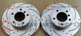 FITS FORD S-MAX 2.0 TDCI 2006-2014 REAR DRILLED GROOVED COATED DISCS