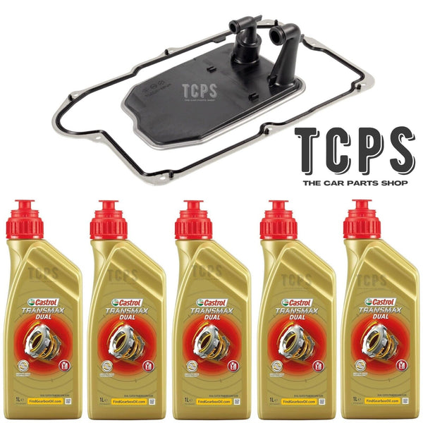 FOR MERCEDES A180 CDI GEARBOX SERVICE KIT PREMIUM CASTROL DUAL 5L & NEW FILTER