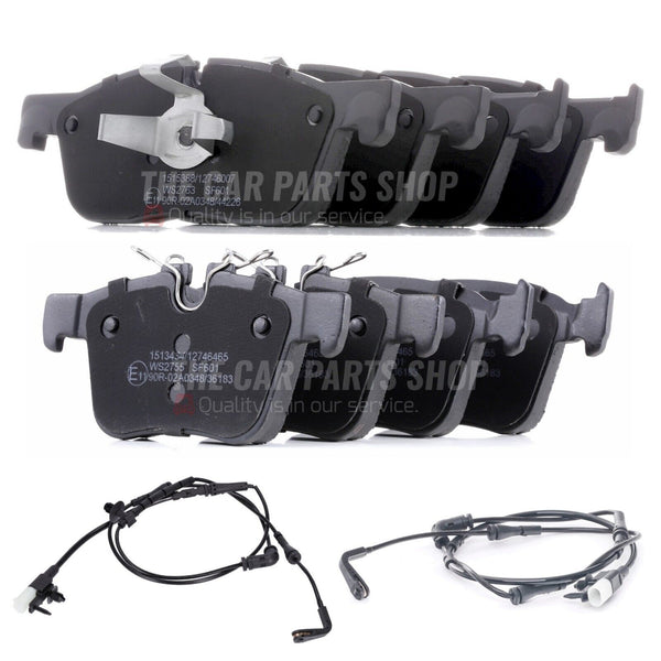 FOR JAGUAR E-PACE 2.0D S MK1 FRONT & REAR BRAKE PADS AND SENSORS