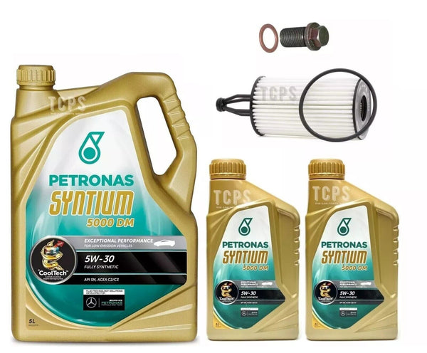 FOR MERCEDES C-CLASS AMG C43 3.0 C205 SERVICE KIT 7L PETRONAS WITH OIL FILTER