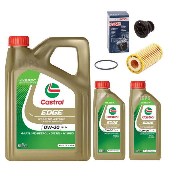 FOR PORSCHE MACAN 95B BOSCH SERVICE KIT 6L CASTROL 0W20 & BOSCH OIL FILTER PLUG