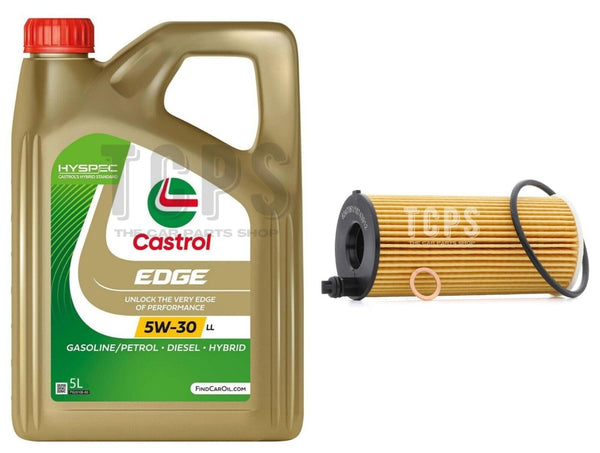 FOR BMW 530E G30 SERVICE KIT 5L CASTROL EDGE AND OIL FILTER NEW