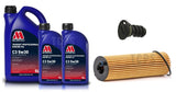 FOR MERCEDES C220D AMG W205 BOSCH SERVICE KIT 7L MILLERS 5W30 BOSCH FILTER PLUG