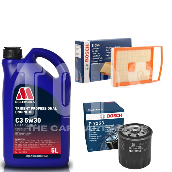 BOSCH SERVICE KIT FOR SKODA FABIA 1.4 TDI 2014-22 5L 5W30 AIR OIL FILTERS NEW