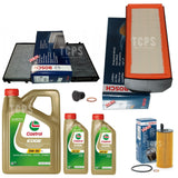 FITS BMW X5 M50D F15 BOSCH SERVICE KIT 7L CASTROL 5W30 & AIR POLLEN OIL KIT