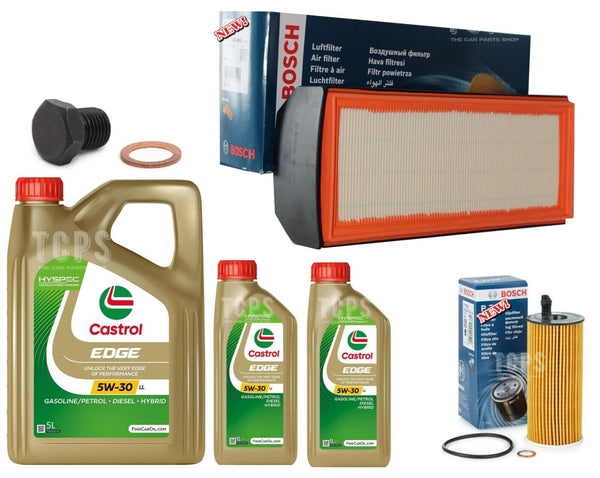 FITS BMW X5 M50D F15 BOSCH SERVICE KIT NEW BOSCH AIR OIL FILTER 7L CASTROL EDGE
