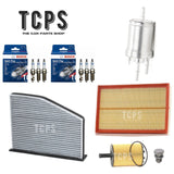 FOR AUDI TT 3.2 V6 MK2 AIR OIL CABIN FUEL FILTER SPARK PLUGS SERVICE KIT