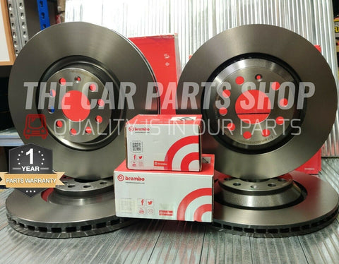 FOR VOLVO XC90 D5 MK2 BREMBO FRONT & REAR BRAKE DISCS & BRAKE PADS